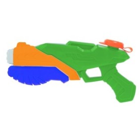 Pistola ad acqua per bambini, Zola®, 400 ml, plastica, 29x14x4,5 cm, blu/bianco/verde