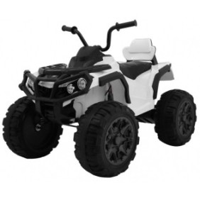 Quad ATV elettrico 2.4, 2 motori, ruote in schiuma EVA, bianco