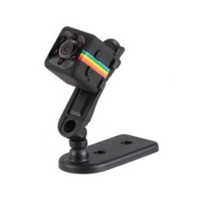 Mini telecamera spia, Zola®, Full HD, 200 mAh, AVI, JPG, con staffa di montaggio, nero, 2x2x2 cm