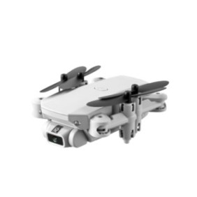 Drone LS Mini modello grigio con LED, fotocamera 4K, connettività Wifi e trasmissione telefonica, 2 batterie, rotazione a 360°, pulsante di decollo/atterraggio, sensore di gravità ed evitamento ostacoli, esperienza 3D VR