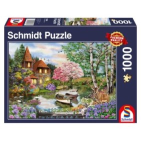 Puzzle Schmidt - La casa al lago, 1000 pezzi