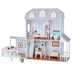 Casa delle bambole, Il piccolo mondo di Olivia, A 2 piani, +3 anni, Bianco/Grigio