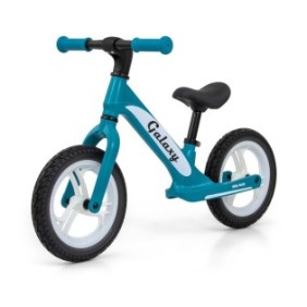 Milly Mally Galaxy Bicicletta senza pedali per bambini, telaio in magnesio, 12", blu