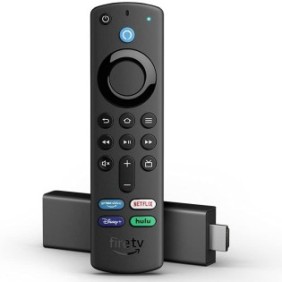 Lettore multimediale Amazon Fire TV Stick 4K 2021 (3a generazione), Quad-Core, Wi-Fi, Bluetooth, Dolby Atmos, Nero