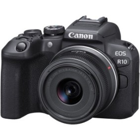 Fotocamera mirrorless Canon EOS R10, 24,2 MP, nera + obiettivo RF-S 18-45 mm S