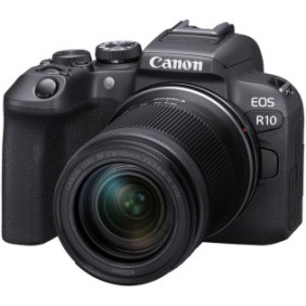 Fotocamera mirrorless Canon EOS R10, 24,2 MP, nera + obiettivo RF-S 18-150 mm S