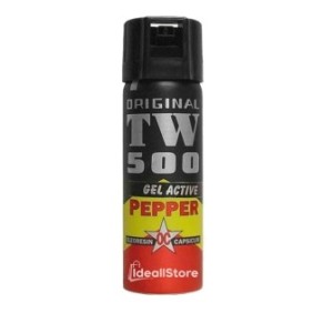 Spray al peperoncino IdeallStore®, TW-500, gel, autodifesa, 63 ml