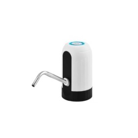 Pompa elettrica per la borraccia, cavo USB incluso, bianco/nero, 12,5 x 7 cm
