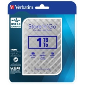 HDD esterno Verbatim Store 'n' Go 1TB 2.5" USB 3.0, Argento