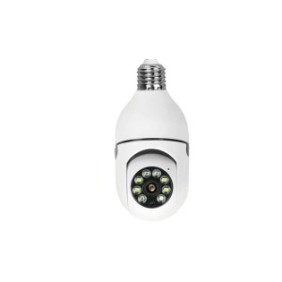 Telecamera di sorveglianza con lampadina con attacco E27, visione notturna, sensori di movimento, allarmi, 1080P, SEMERAY 8177