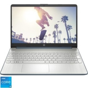 Laptop HP 15s-fq5027nq con processori Intel® Core™ i5-1235U fino a 4,40 GHz, 15,6 FHD, DDR4 sì 8 GB, SSD PCIe sì 512 GB, Intel Iris Xe, FreeDOS, Spruce Blue