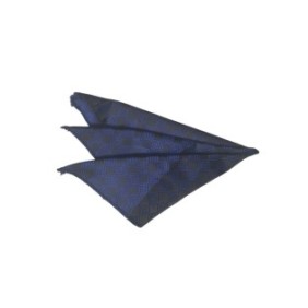 Fazzoletto da taschino, Honor, blu navy, microfibra, 20 x 20 cm, fantasia geometrica