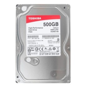 Disco rigido Toshiba P300 sì 500 GB, 7200 giri/min, 64 MB, SATA III