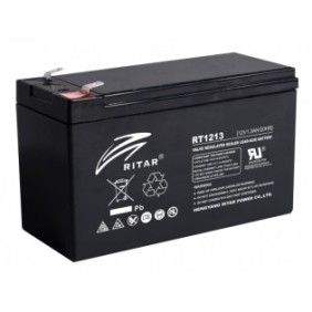 Batteria al piombo RITAR (RT1213), 12V / 1,3 Ah - 98/43,5/53 mm AGM