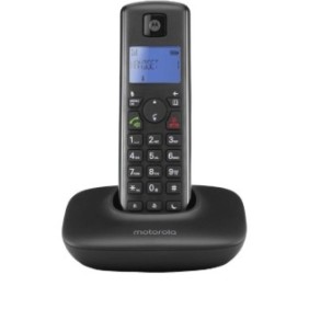 Telefono cordless Motorola T401+, 50 numeri, nero