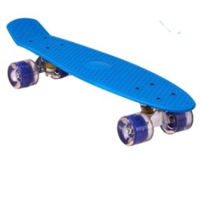 Tavola da skateboard, plastica, 60 kg, blu
