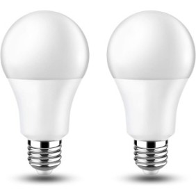 Set di 2 lampadine LED, JRing, E27, 12W, 12/24V, 3000K, Bianco