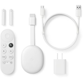 Google Chromecast Google TV, HD, HDMI, Bluetooth, Wi-Fi, Comandi vocali dal telecomando, Bianco