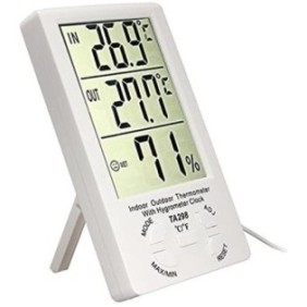 Termometro Multifunzione con Orologio e Sensore di Umidità TA298