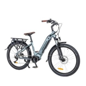 Bicicletta elettrica LYON Jobobike, motori centrali, grigia
