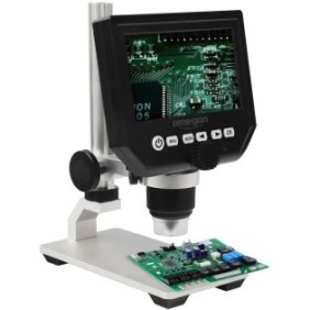 Microscopio Omegon DigiStar, 1x-600x, LCD 4,3''