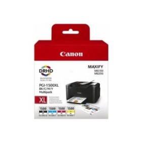 Cartuccia d'inchiostro Canon PGI1500XLMULTI confezione multipla doppia resistente ad alta densità per Canon Maxify MB2350