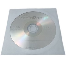 CD-R MediaRange 700 MB/80 minuti 52x con busta