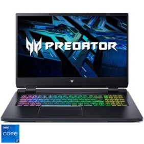 Laptop gaming Acer Predator Helios 300 PH317-56 con processori Intel® Core™ i7-12700H fino a 4.70 GHz, 17.3", QHD, IPS, 165 Hz, 32 GB, SSD da 1 TB, NVIDIA® GeForce RTX ™ 3070 8 GB, senza sistema operativo, Nero