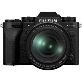 Fotocamera mirrorless Fujifilm X-T5, 40 MP, nera + obiettivo XF 16-80 mm