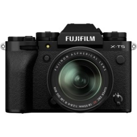 Fotocamera mirrorless Fujifilm X-T5, 40 MP, nera + obiettivo XF 18-55 mm