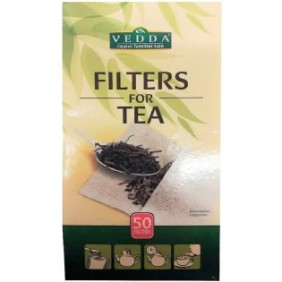 Filtri in carta per infusione tè, 50 pezzi, Vedda