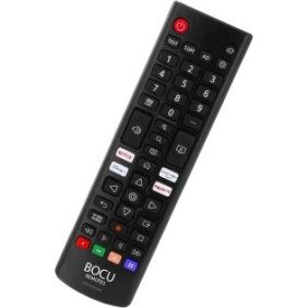 Telecomandi TV compatibili LG, AKB76037605, 32LQ63006LA, 32LQ570B6LA, 32LM6370PLA, 32LQ63806LC, 43UP75003LF, 50UP75003LF, Boc Remotes®, nero, batterie incluse