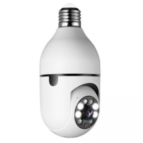 Videocamera Live Bulb senza registrazione Andowl, 5G, zoom 4x, WiFi, 360, 1080P, 2.4 Ghz, 5 Ghz, E27, visione notturna