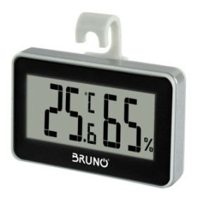Termometro/igrometro digitale BRN-0081, Bruno, 68x15x60 mm, Bianco