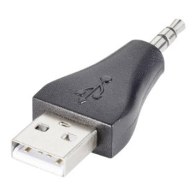 Adattatore, Goobay, USB/jack da 3,5 mm, nero