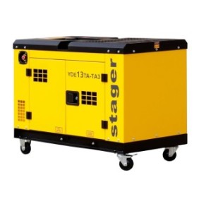Generatore insonorizzato Stager YDE13TA-TA3, diesel, doppio, 230V-380V, 10kW