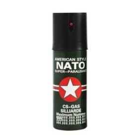 Spray paralizzante al peperoncino per autodifesa, elSales ELS-NATO, verde