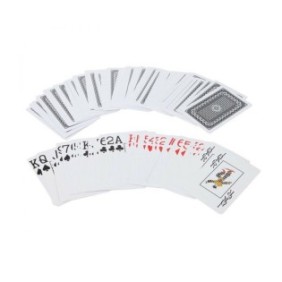 Confezione da 54 carte da gioco in plastica elSales ELS-OKN, scatola protettiva inclusa, nere