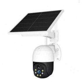 Telecamera di sorveglianza solare V380 Pro, video con SIM, connessione 4G, 3MP, con pannello solare, batterie incluse, si esterna