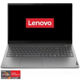 Laptop Lenovo ThinkBook 15 G4 ABA con processori AMD Ryzen™ 7 5825U fino a 4.5 GHz, 15.6", Full HD, IPS, 16 GB, SSD da 1 TB, scheda grafica AMD Radeon™, senza sistema operativo, Mineral Grey