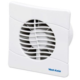 Ventilatori da bagno con valvola di non ritorno Vent-Axia Basics 100SLB prodotto nel Regno Unito