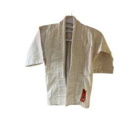 Kimono da judo, per bambini, camicetta 104 cm, crema chiaro