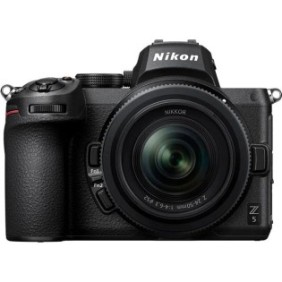 Fotocamera Mirrorless Kit NIKON Z5, 25MP, 4K, Wi-Fi, obiettivo 24-50 mm, Nero