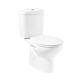 Set wc ROCA Victoria, con cassetta e WC lido, scarico verticale, bianco