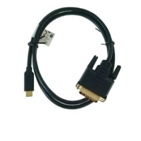Cavo video da USB-C a DVI-D 24+1 pin, 3 m, maschio-maschio, HDR, Lanberg, 4K-60Hz, nero, JMB-BBL7349