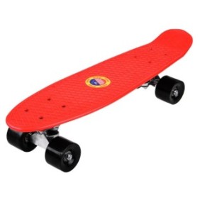 Skateboard per bambini, polipropilene, 55 x 14,5 cm, rosso