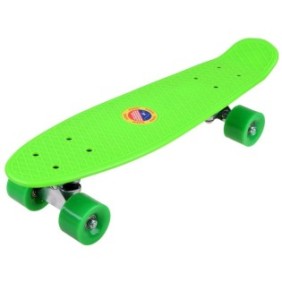 Skateboard per bambini, polipropilene, 55 x 14,5 cm, verde