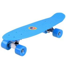 Skateboard per bambini, polipropilene, 55 x 14,5 cm, blu