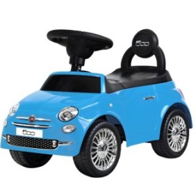Auto per bambini, modello Fiat 500, a spinta, colore Blu