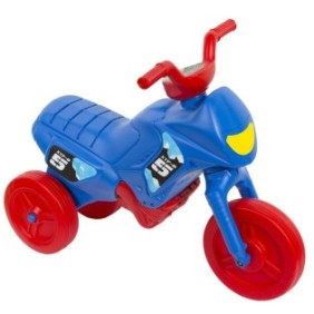 Motocicletta per bambini senza pedali blu/rossa, M